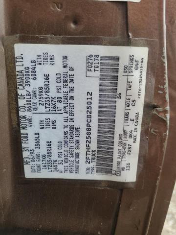 Photo 11 VIN: 2FTHF25G8PCB25012 - FORD F250 