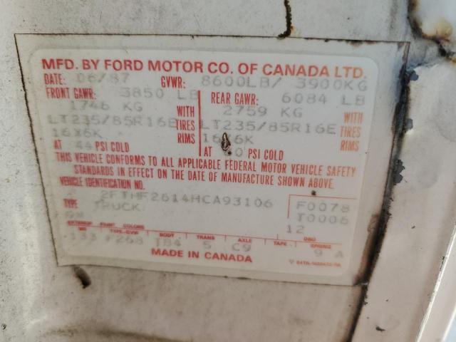 Photo 12 VIN: 2FTHF2614HCA93106 - FORD F250 