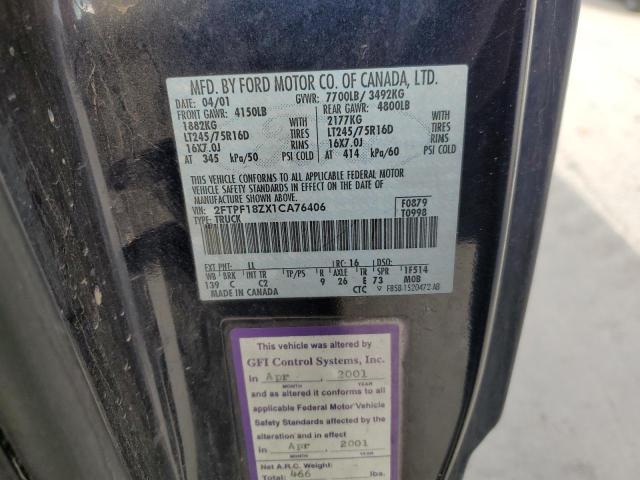 Photo 11 VIN: 2FTPF18ZX1CA76406 - FORD F150 