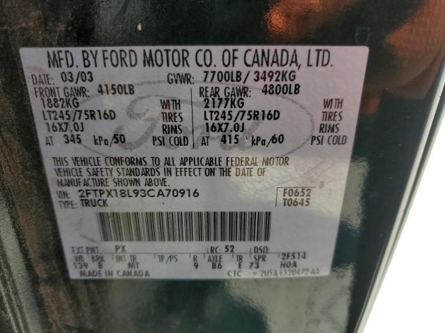 Photo 11 VIN: 2FTPX18L93CA70916 - FORD F150 