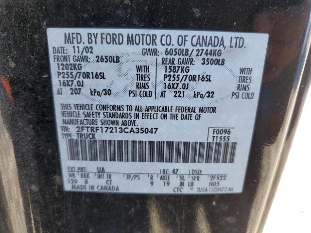 Photo 11 VIN: 2FTRF17213CA35047 - FORD F150 