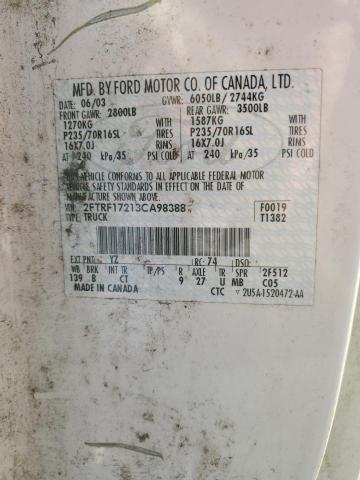 Photo 11 VIN: 2FTRF17213CA98388 - FORD F150 