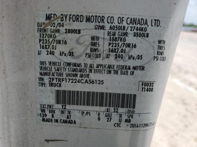 Photo 11 VIN: 2FTRF17224CA56135 - FORD F150 