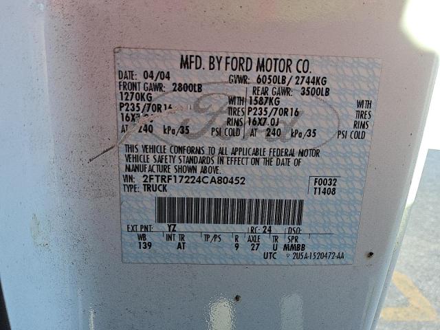 Photo 12 VIN: 2FTRF17224CA80452 - FORD F-150 HERI 