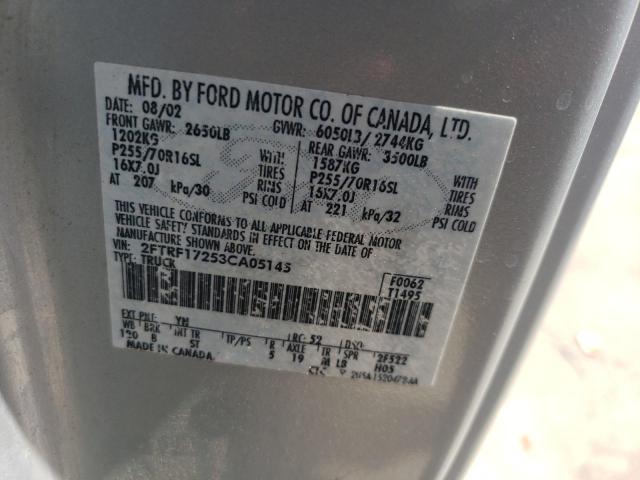 Photo 11 VIN: 2FTRF17253CA05145 - FORD F150 