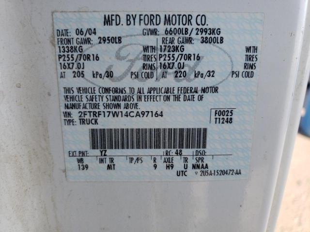 Photo 11 VIN: 2FTRF17W14CA97164 - FORD F150 