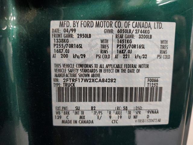 Photo 12 VIN: 2FTRF17W2XCA84282 - FORD ALL MODELS 