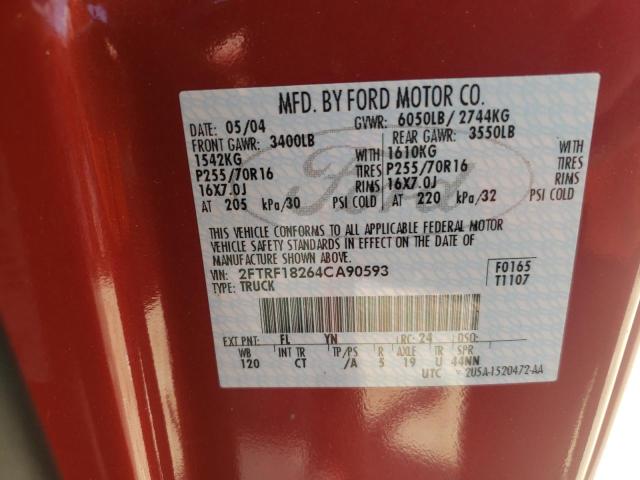 Photo 11 VIN: 2FTRF18264CA90593 - FORD F-150 HERI 