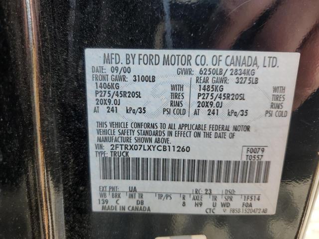 Photo 11 VIN: 2FTRX07LXYCB11260 - FORD F150 