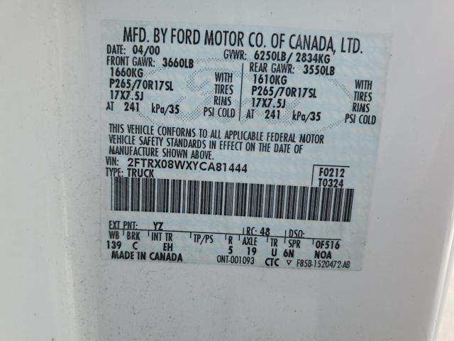 Photo 11 VIN: 2FTRX08WXYCA81444 - FORD F150 