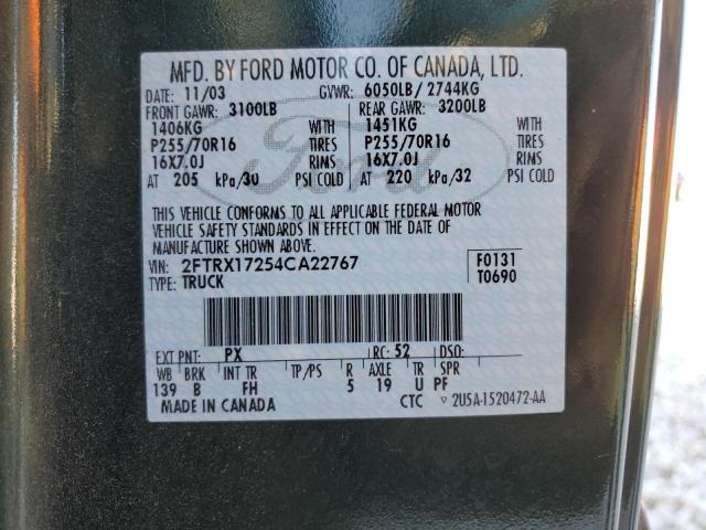 Photo 11 VIN: 2FTRX17254CA22767 - FORD F150 