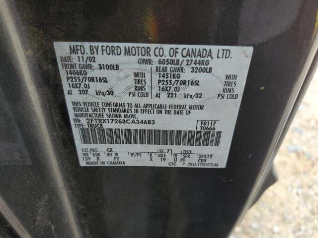 Photo 11 VIN: 2FTRX17263CA34683 - FORD F150 