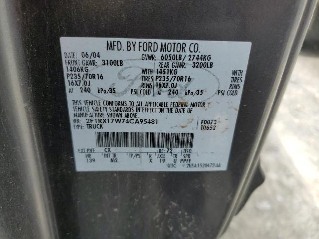 Photo 11 VIN: 2FTRX17W74CA95481 - FORD F150 