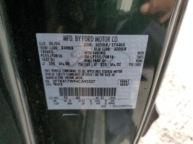 Photo 11 VIN: 2FTRX17W94CA93327 - FORD F150 