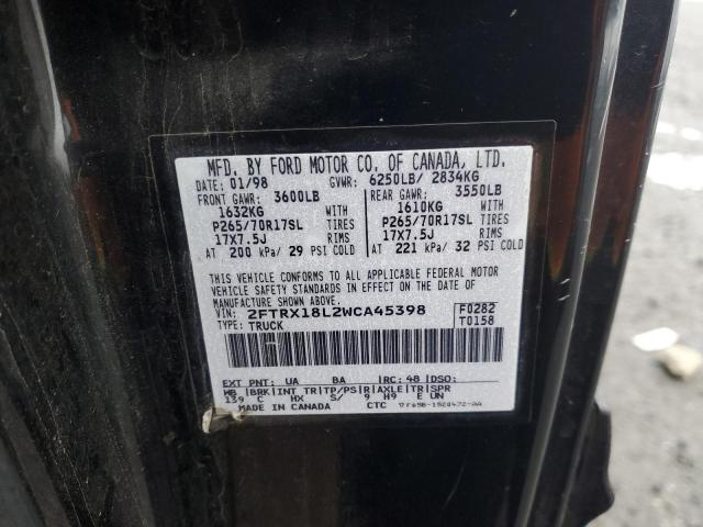 Photo 11 VIN: 2FTRX18L2WCA45398 - FORD F150 