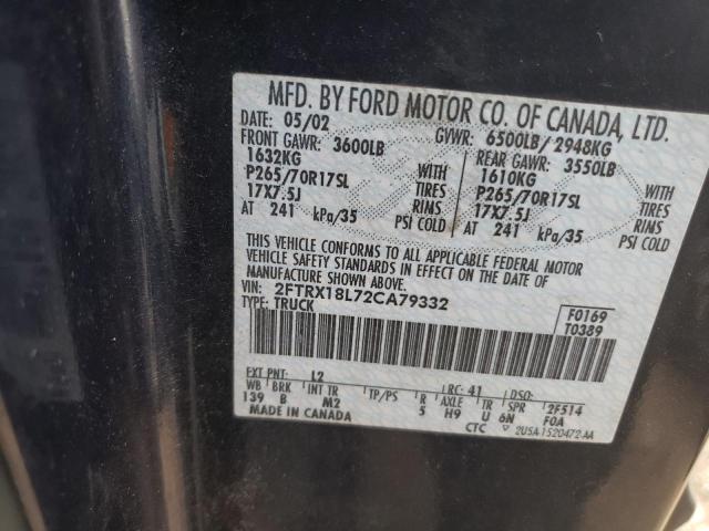 Photo 11 VIN: 2FTRX18L72CA79332 - FORD F150 