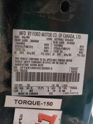 Photo 11 VIN: 2FTRX18W5XCB08814 - FORD F150 