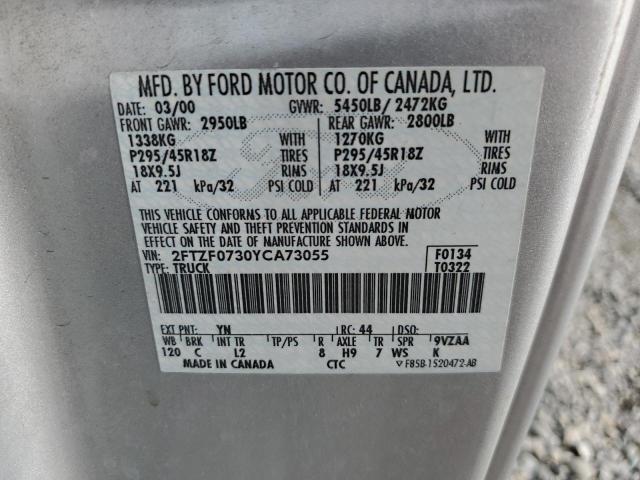 Photo 11 VIN: 2FTZF0730YCA73055 - FORD F150 