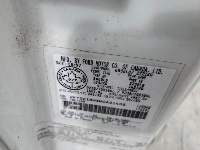 Photo 12 VIN: 2FTZX18W3WCA01405 - FORD F150 