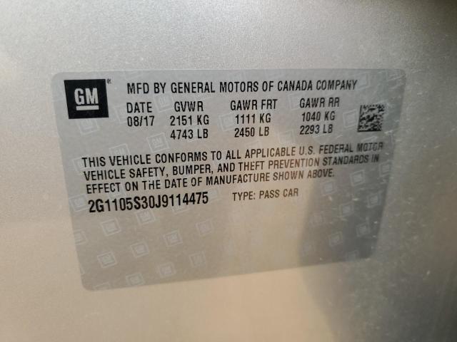 Photo 12 VIN: 2G1105S30J9114475 - CHEVROLET IMPALA 