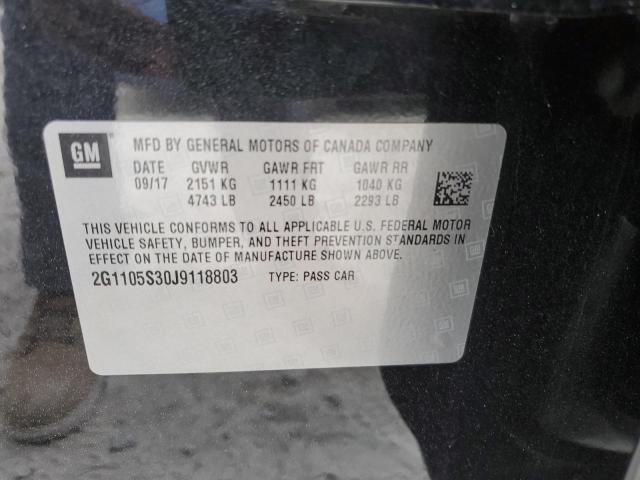 Photo 11 VIN: 2G1105S30J9118803 - CHEVROLET IMPALA LT 