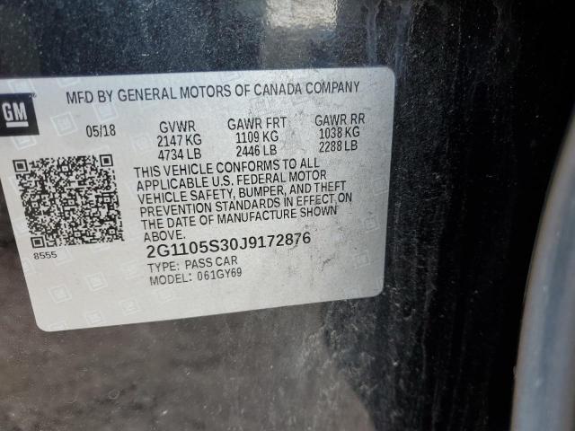 Photo 12 VIN: 2G1105S30J9172876 - CHEVROLET IMPALA LT 