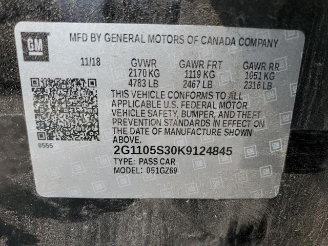 Photo 12 VIN: 2G1105S30K9124845 - CHEVROLET IMPALA 