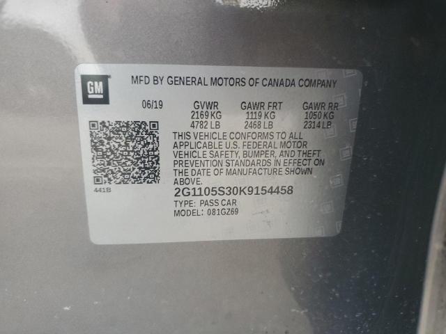 Photo 11 VIN: 2G1105S30K9154458 - CHEVROLET IMPALA PRE 