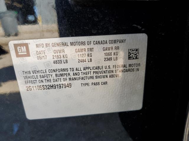 Photo 11 VIN: 2G1105S32H9197949 - CHEVROLET IMPALA LT 