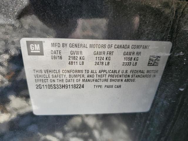 Photo 11 VIN: 2G1105S33H9118224 - CHEVROLET IMPALA LT 