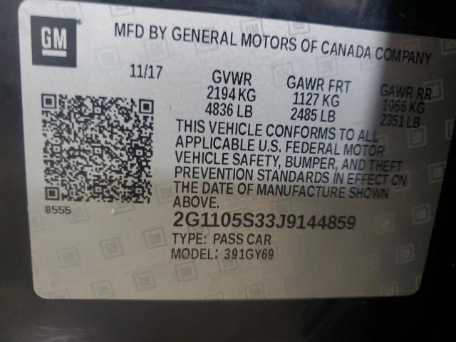 Photo 11 VIN: 2G1105S33J9144859 - CHEVROLET IMPALA LT 