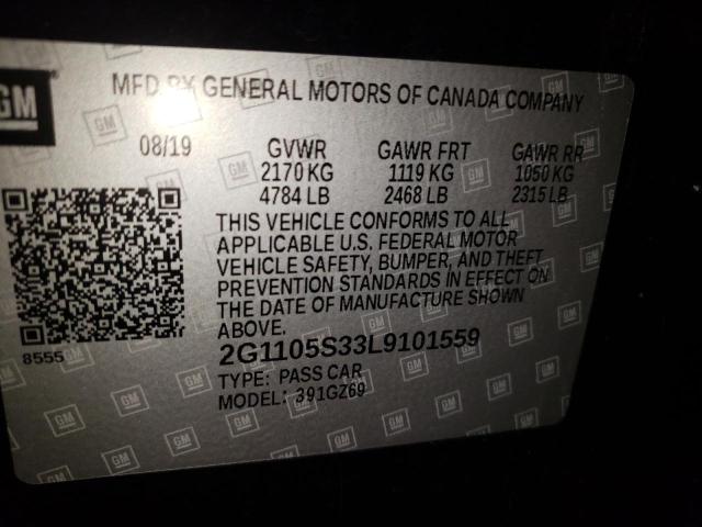 Photo 12 VIN: 2G1105S33L9101559 - CHEVROLET IMPALA PRE 