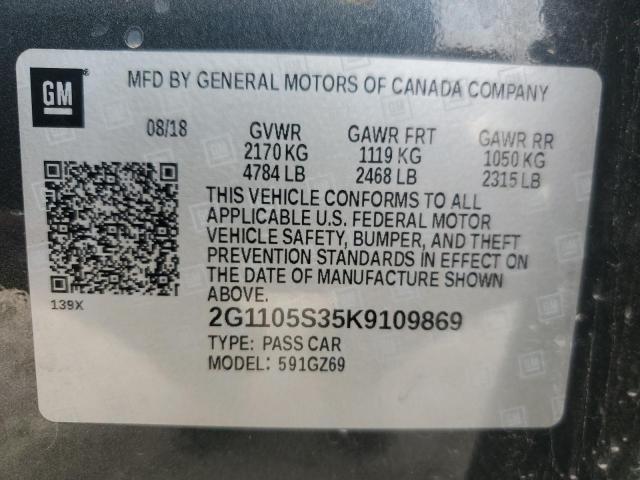 Photo 11 VIN: 2G1105S35K9109869 - CHEVROLET IMPALA PRE 