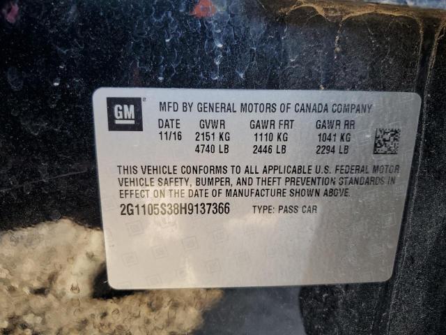 Photo 11 VIN: 2G1105S38H9137366 - CHEVROLET IMPALA 