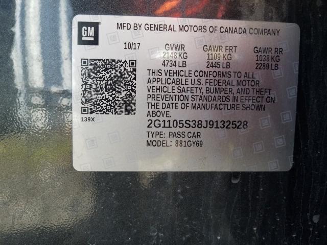 Photo 9 VIN: 2G1105S38J9132528 - CHEVROLET IMPALA LT 