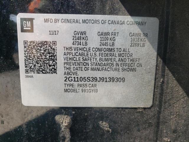 Photo 9 VIN: 2G1105S39J9139309 - CHEVROLET IMPALA LT 