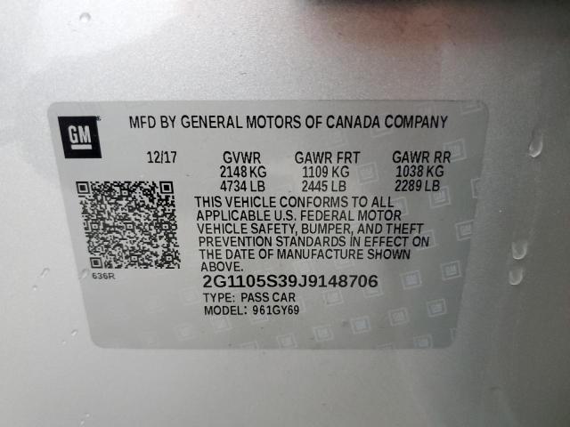 Photo 11 VIN: 2G1105S39J9148706 - CHEVROLET IMPALA LT 