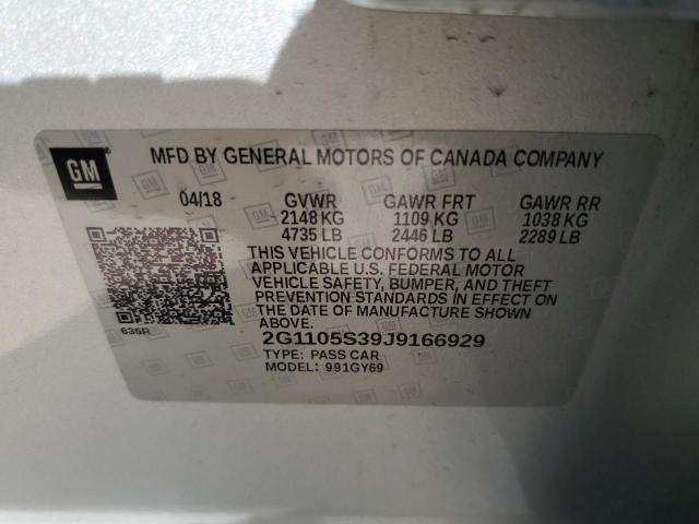 Photo 11 VIN: 2G1105S39J9166929 - CHEVROLET IMPALA 