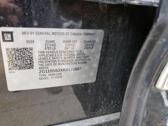 Photo 9 VIN: 2G1105S3XK9131687 - CHEVROLET IMPALA PRE 