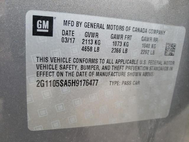 Photo 11 VIN: 2G1105SA5H9176477 - CHEVROLET IMPALA 