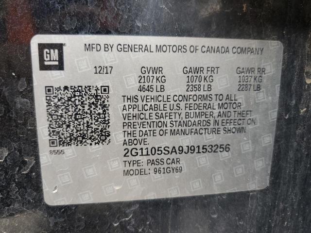 Photo 11 VIN: 2G1105SA9J9153256 - CHEVROLET IMPALA LT 