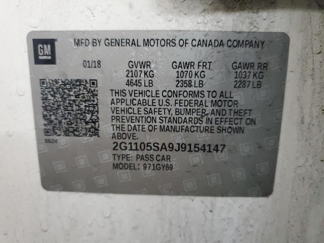 Photo 12 VIN: 2G1105SA9J9154147 - CHEVROLET IMPALA 