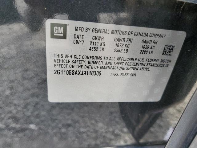 Photo 11 VIN: 2G1105SAXJ9118306 - CHEVROLET IMPALA LT 