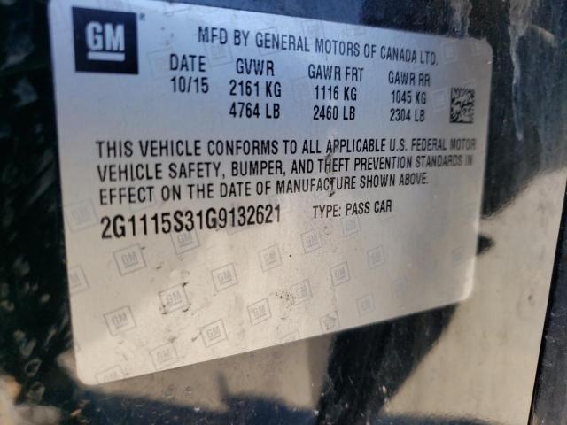 Photo 11 VIN: 2G1115S31G9132621 - CHEVROLET IMPALA LT 