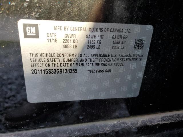 Photo 11 VIN: 2G1115S33G9138355 - CHEVROLET IMPALA LT 