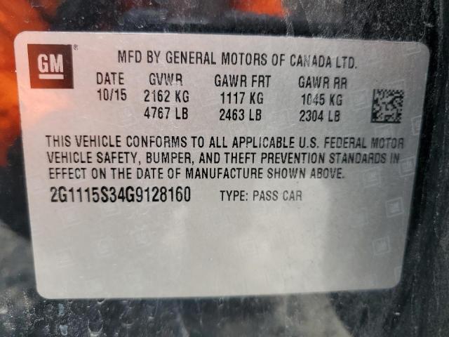 Photo 11 VIN: 2G1115S34G9128160 - CHEVROLET IMPALA 