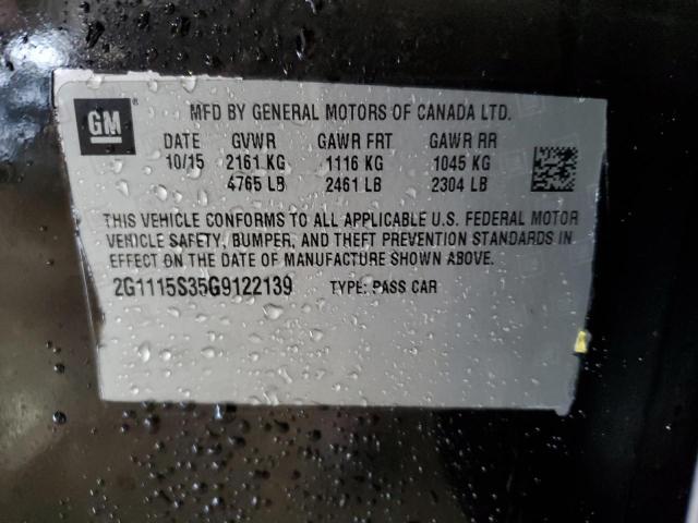 Photo 11 VIN: 2G1115S35G9122139 - CHEVROLET IMPALA LT 