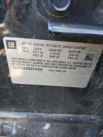 Photo 11 VIN: 2G1115S35G9147932 - CHEVROLET IMPALA LT 