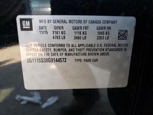 Photo 10 VIN: 2G1115S38G9144572 - CHEVROLET IMPALA LT 