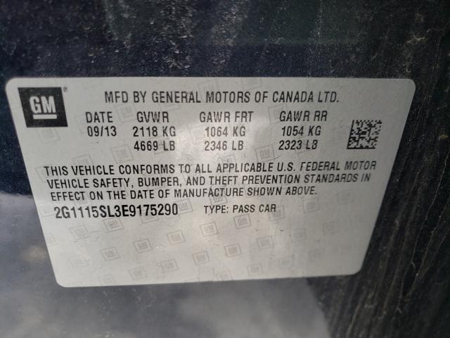 Photo 9 VIN: 2G1115SL3E9175290 - CHEVROLET IMPALA LT 